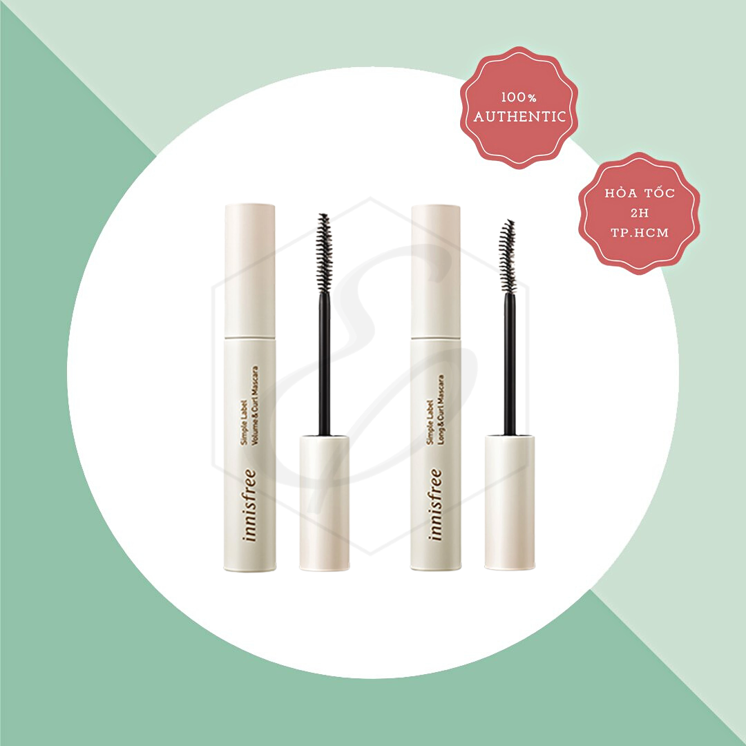 Mascara Innisfree Simple Label Volume & Curl/ Long & Curl